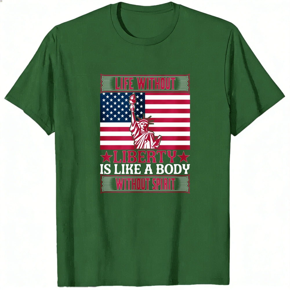 Patriotic American Flag Statue Of Liberty Classic T-Shirt