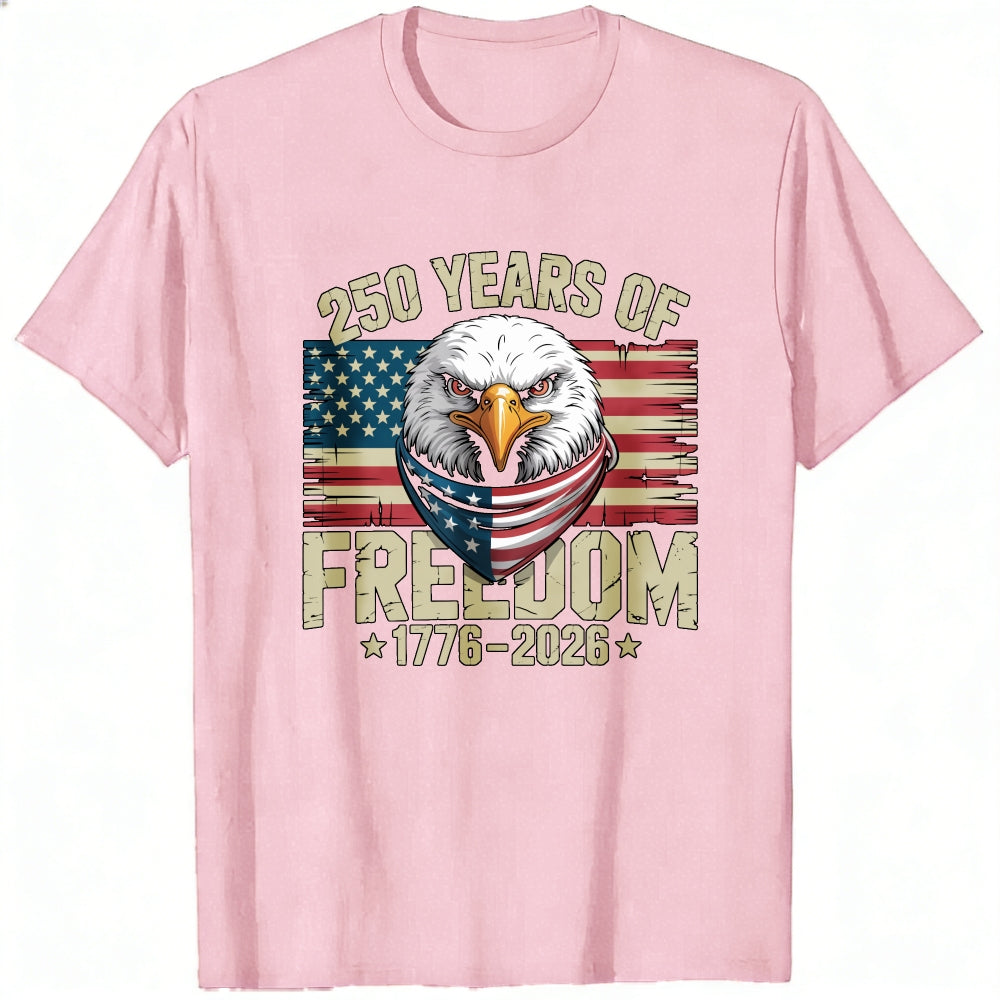 Patriotic Eagle American Flag Classic T-Shirt 250 Years Of Freedom 1776 2026
