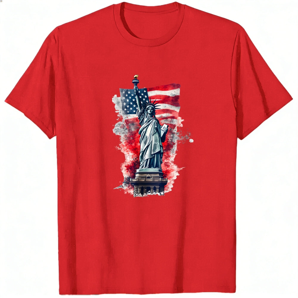 American Flag Statue Of Liberty Classic T-Shirt
