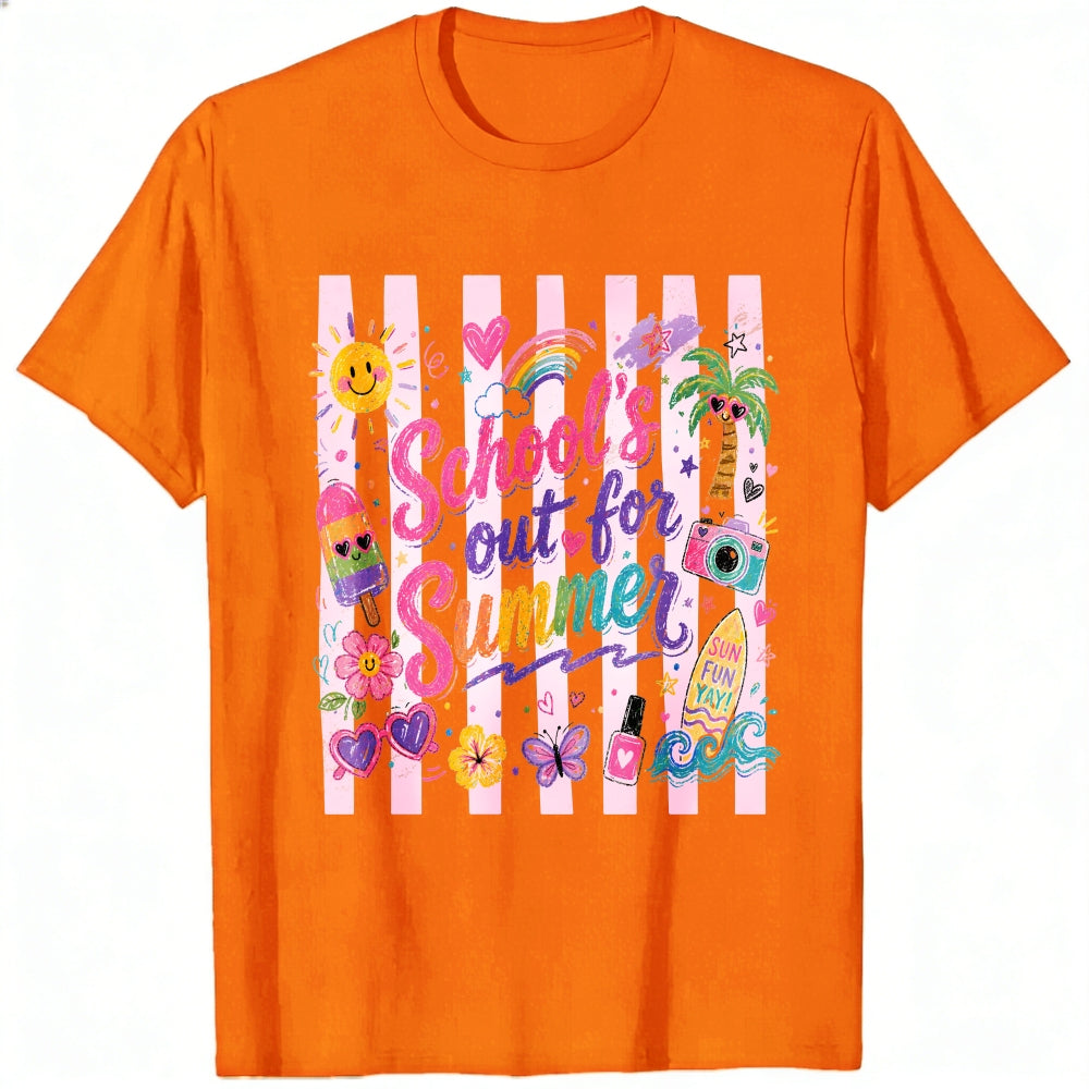 Cute Summer Vibes Classic T-Shirt School's Out For Summer Graphic Tee