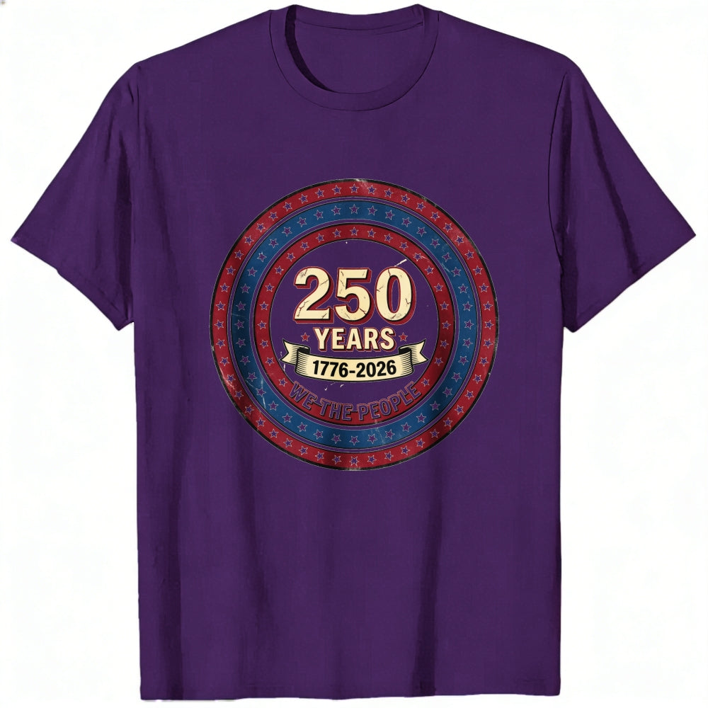 Patriotic American Independence Day 250 Years 1776 2026 We The People Classic T-Shirt