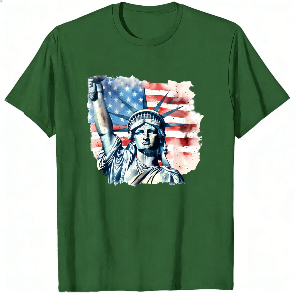 American Flag Statue Of Liberty Classic T-Shirt
