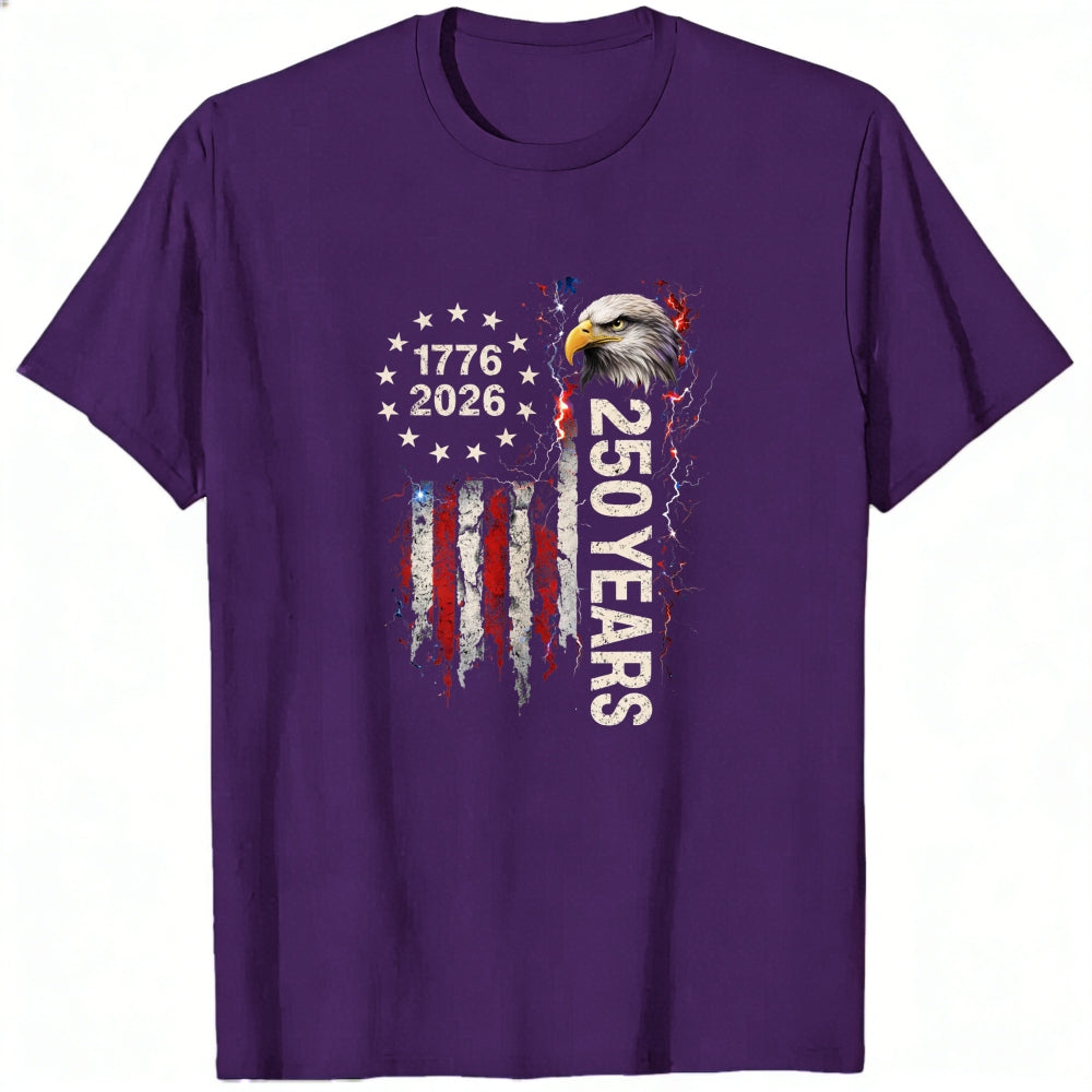 Patriotic American Flag Eagle 1776 2026 250 Years Classic T-Shirt