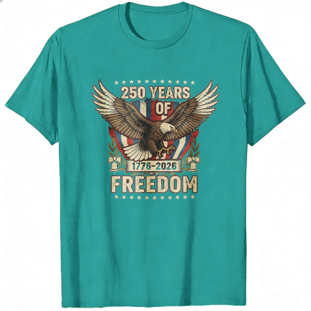 Patriotic Eagle Design Classic T-Shirt 250 Years Of Freedom 1776 2026