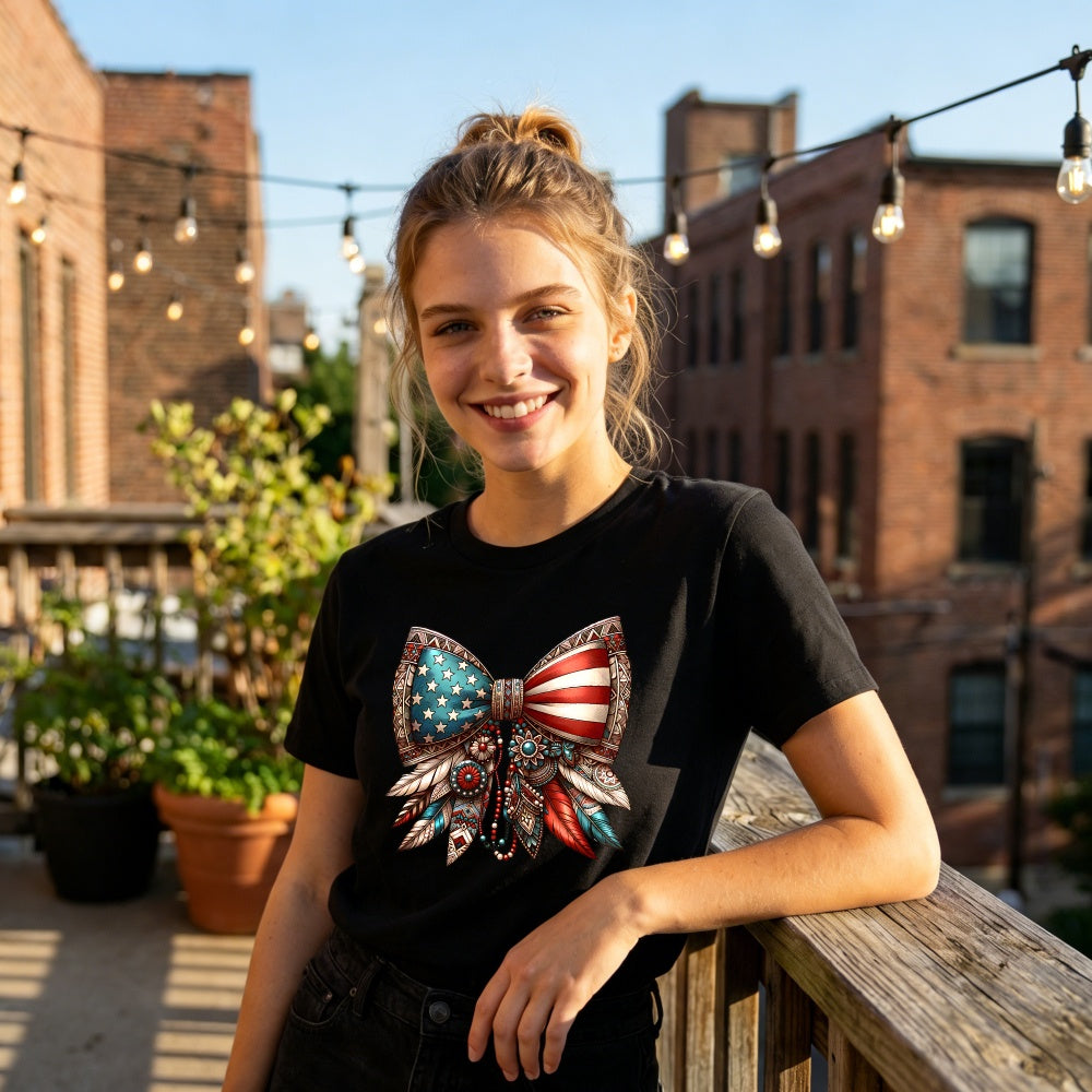 Patriotic American Flag Design Classic T-Shirt Made In Usa 250