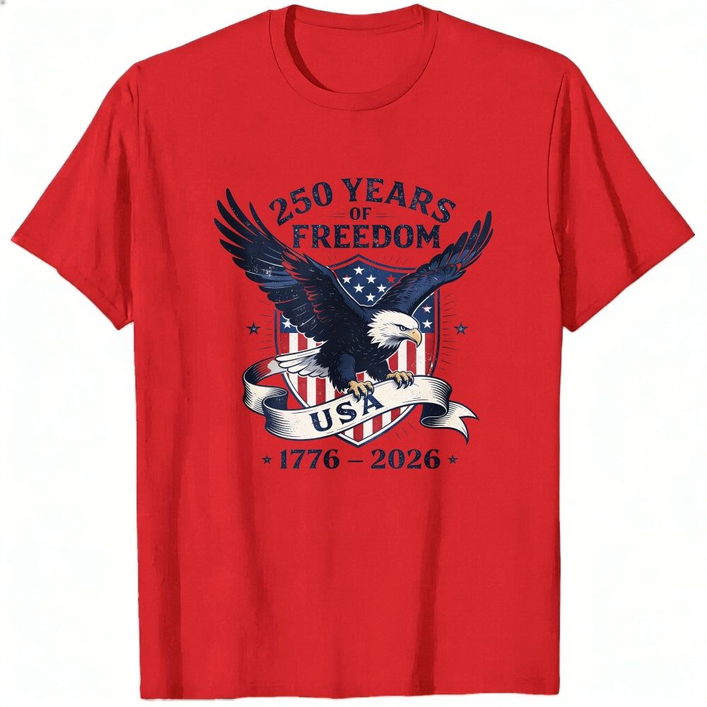 Patriotic Eagle Design Classic T-Shirt 250 Years Of Freedom Usa 1776 2026