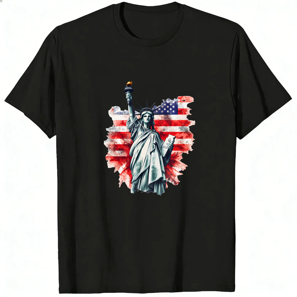 American Flag Statue Of Liberty Classic T-Shirt