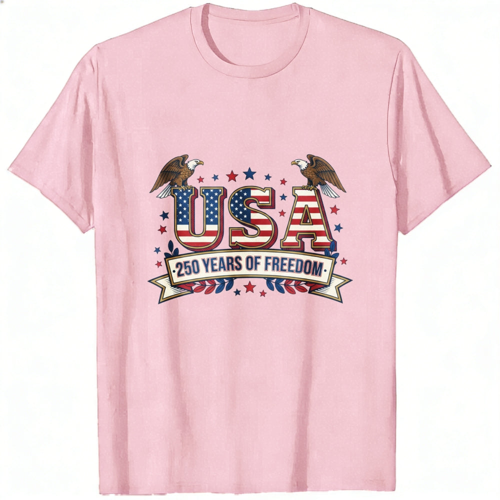 Patriotic American Flag Eagle Design Classic T-Shirt USA 250 Years Of Freedom