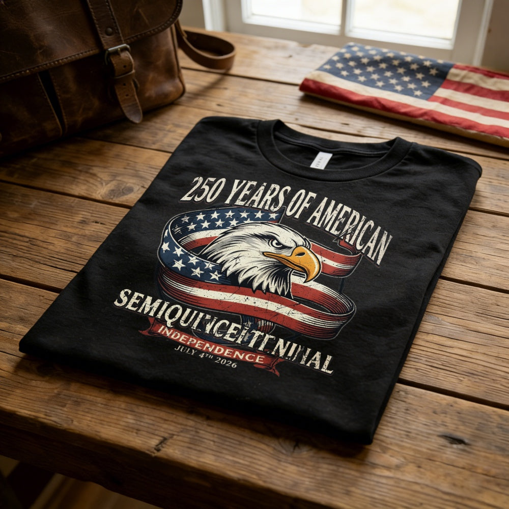 Patriotic American Eagle Design Classic T-Shirt 250 Years Of American Semi Quincentennial Independence July 4th 2026