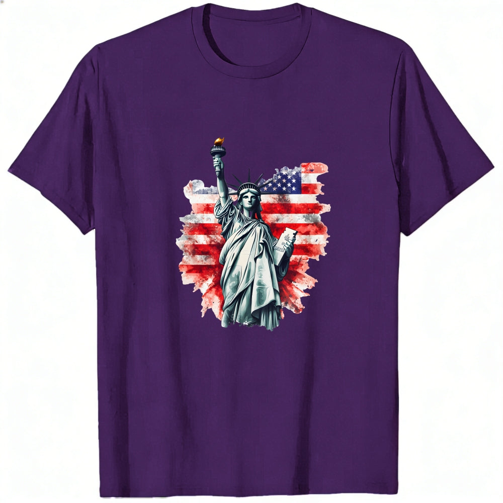American Flag Statue Of Liberty Classic T-Shirt