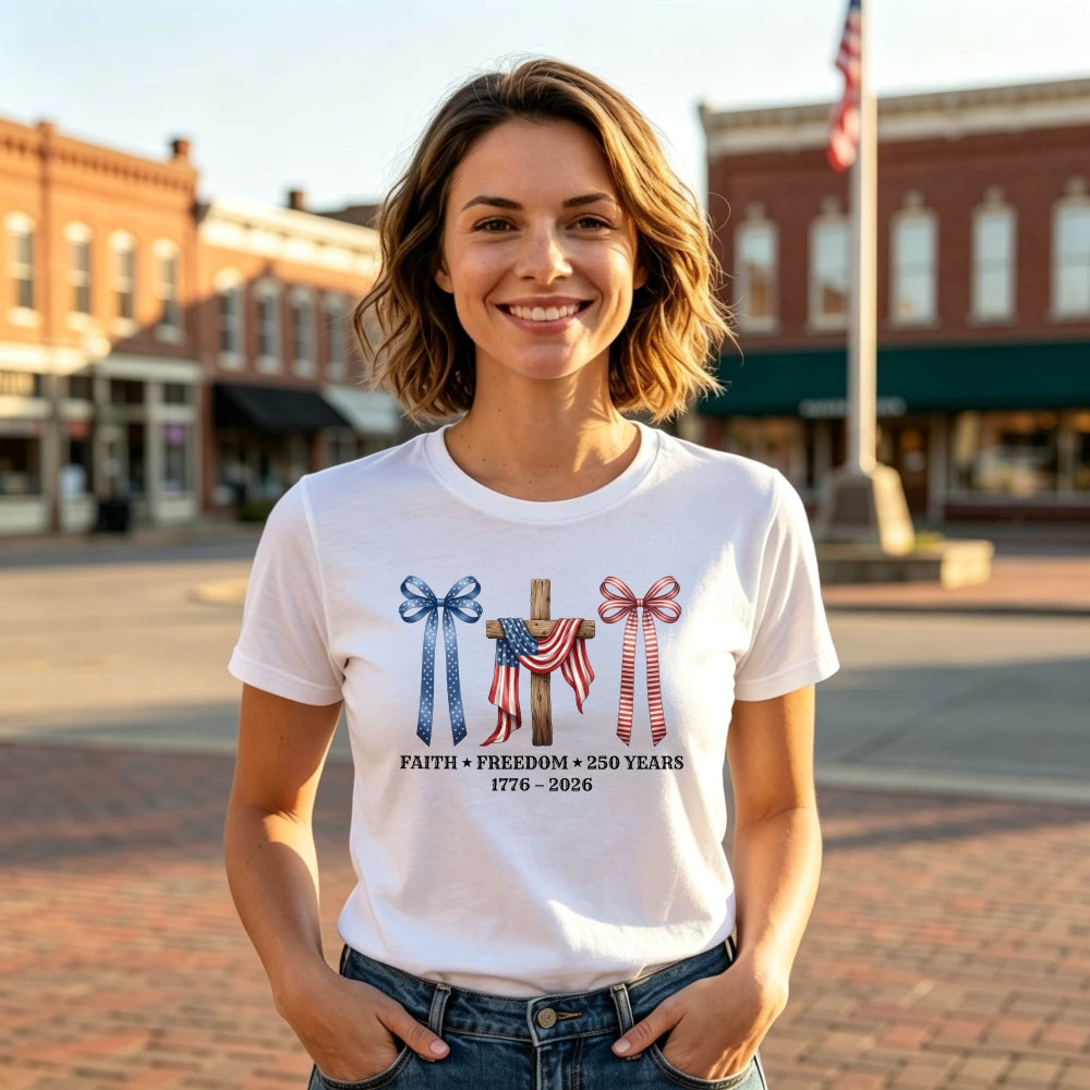 Patriotic Faith Freedom 250 Years Classic T-Shirt