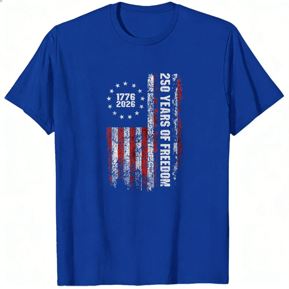American Flag Design Classic T-Shirt 250 Years Of Freedom 1776 2026