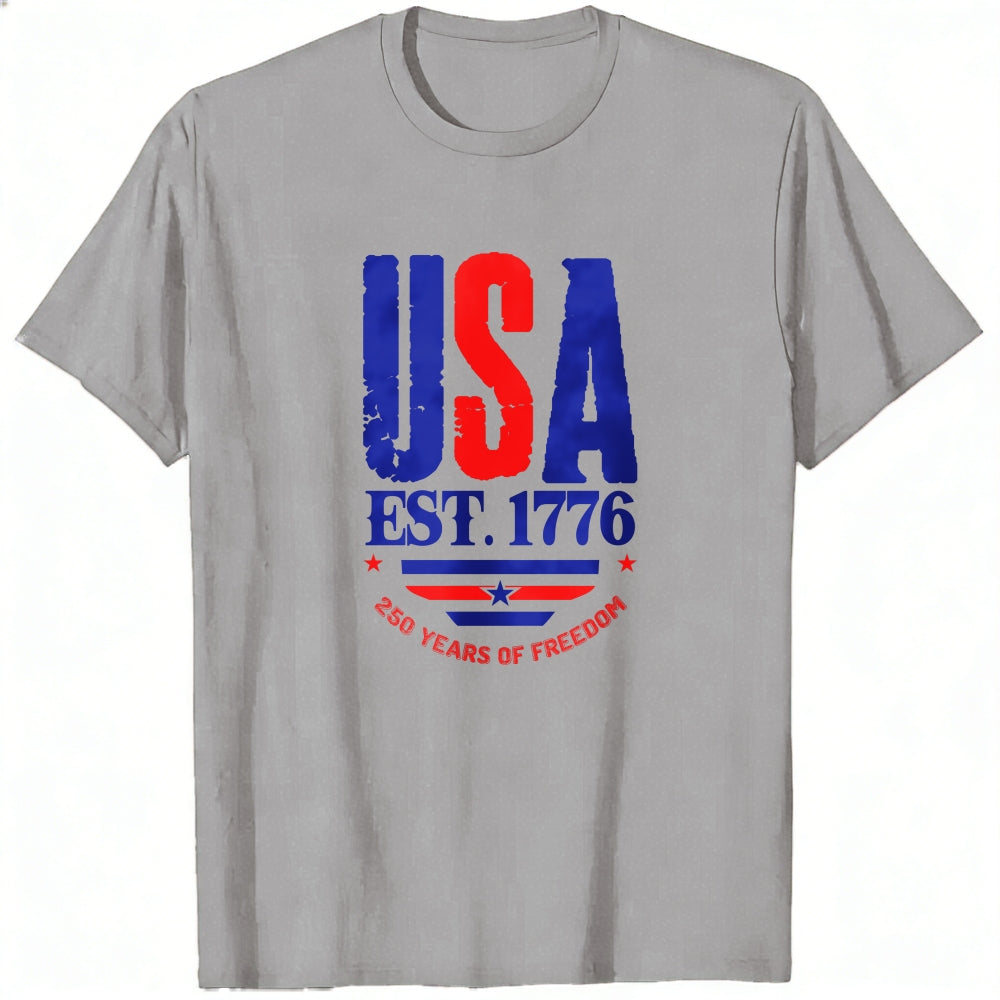 Patriotic Usa Flag Design Classic T-Shirt 250 Years Of Freedom