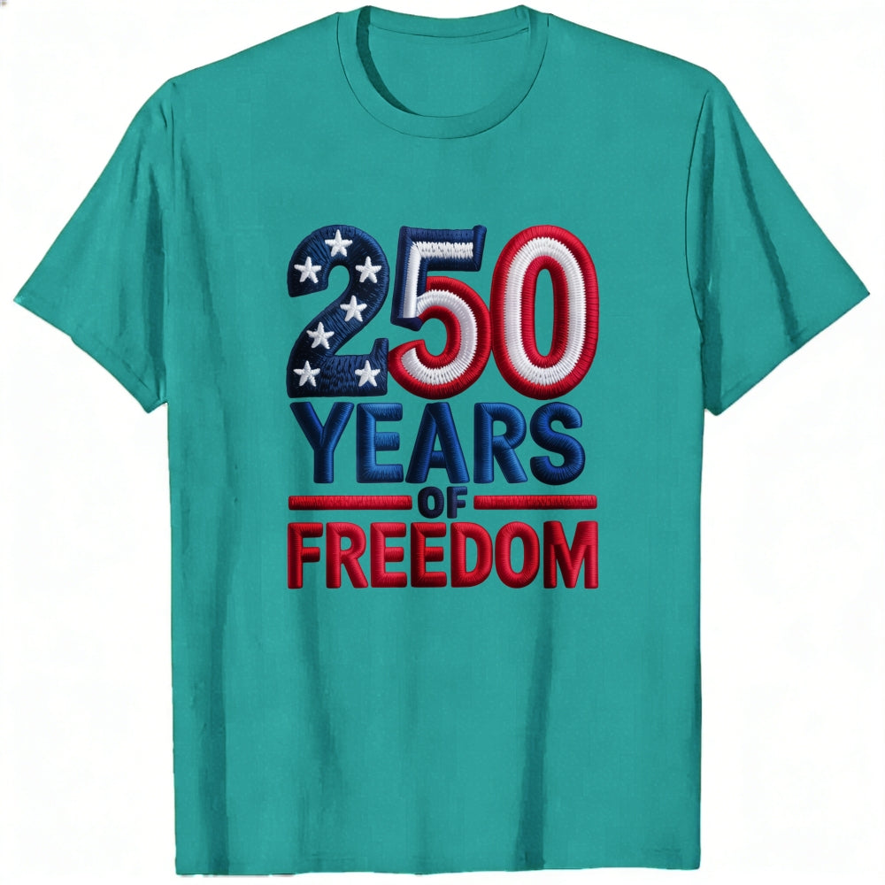 Patriotic American Flag Design Classic T-Shirt 250 Years Of Freedom