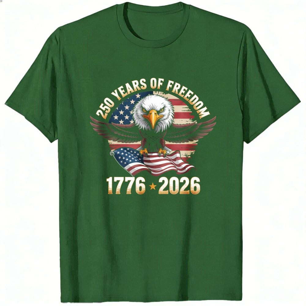 Patriotic Eagle American Flag 250 Years Of Freedom 1776 2026 Classic T-Shirt