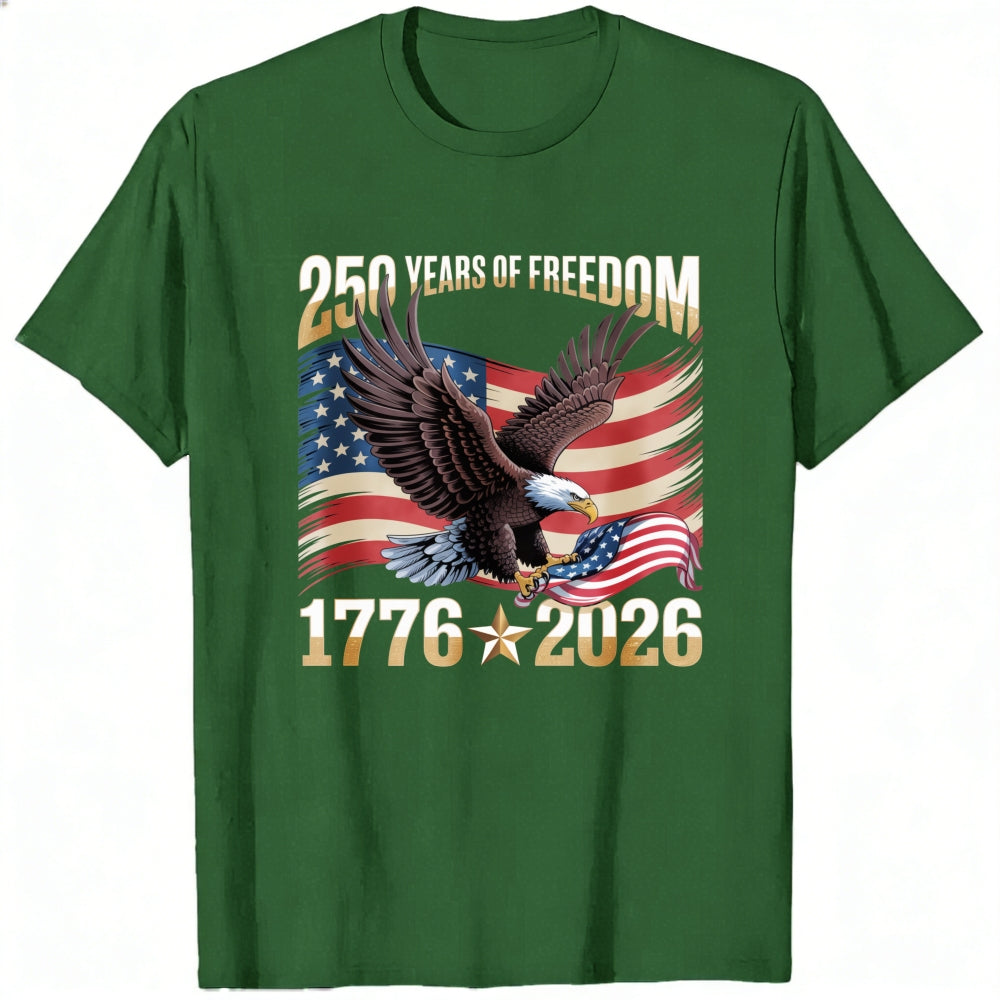 Patriotic Eagle American Flag 250 Years Of Freedom 1776 2026 Classic T-Shirt