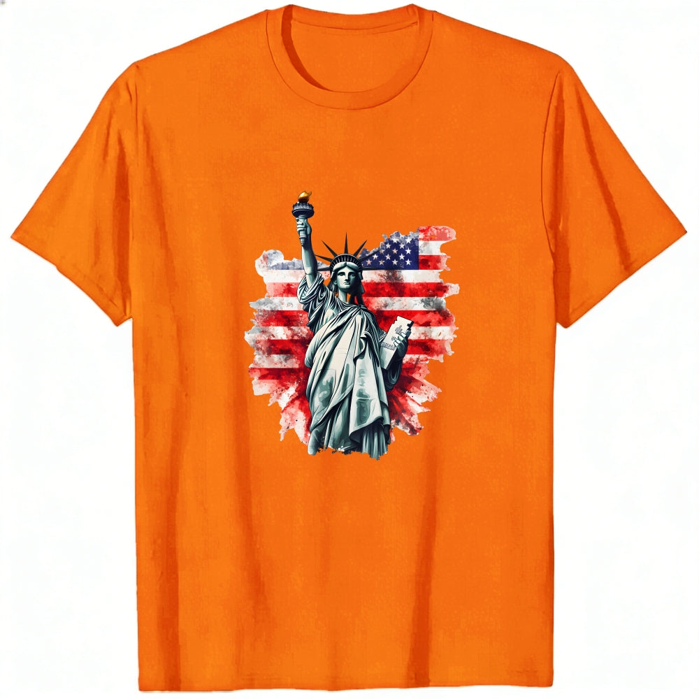 American Flag Statue Of Liberty Classic T-Shirt