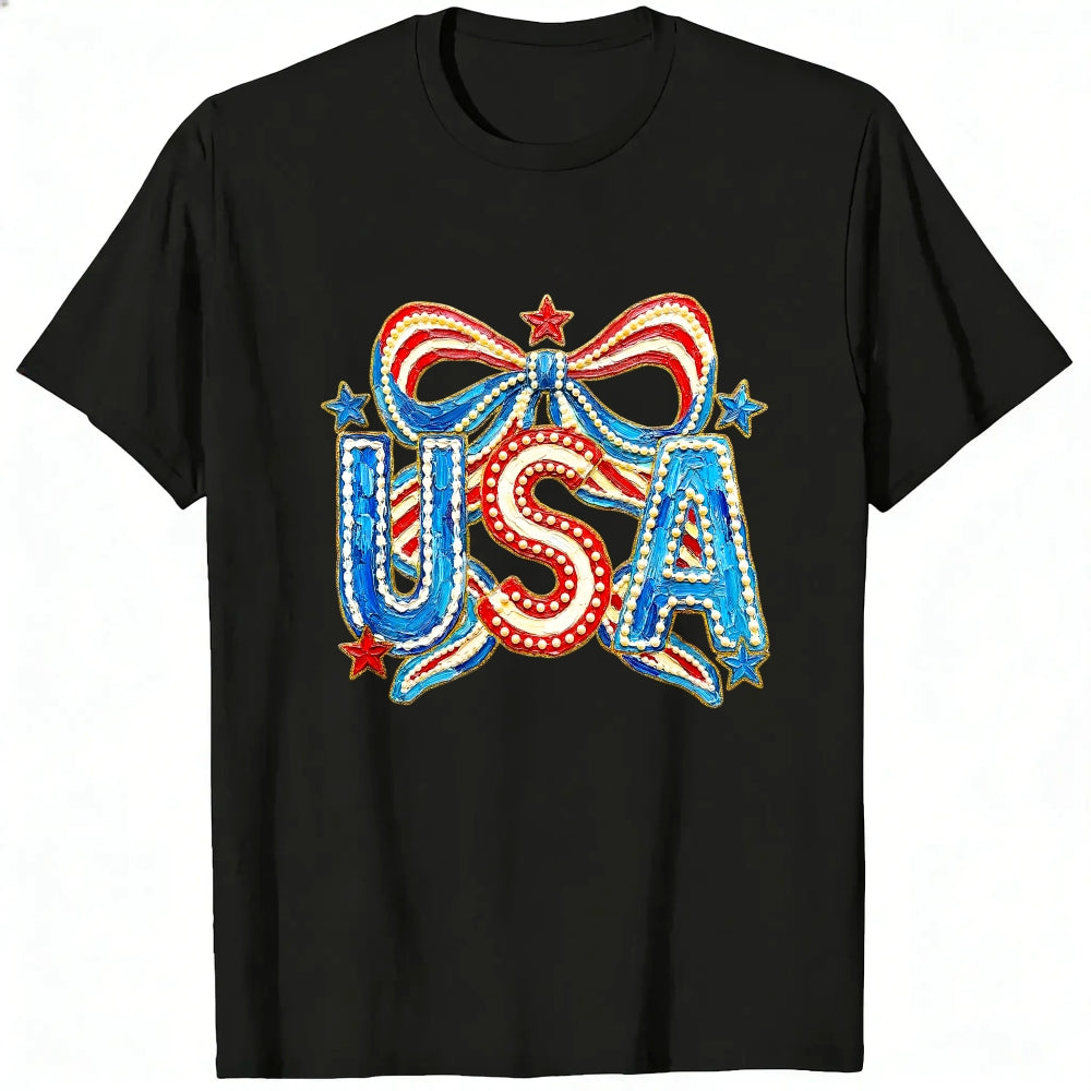 Patriotic Usa Flag Design Classic T-Shirt