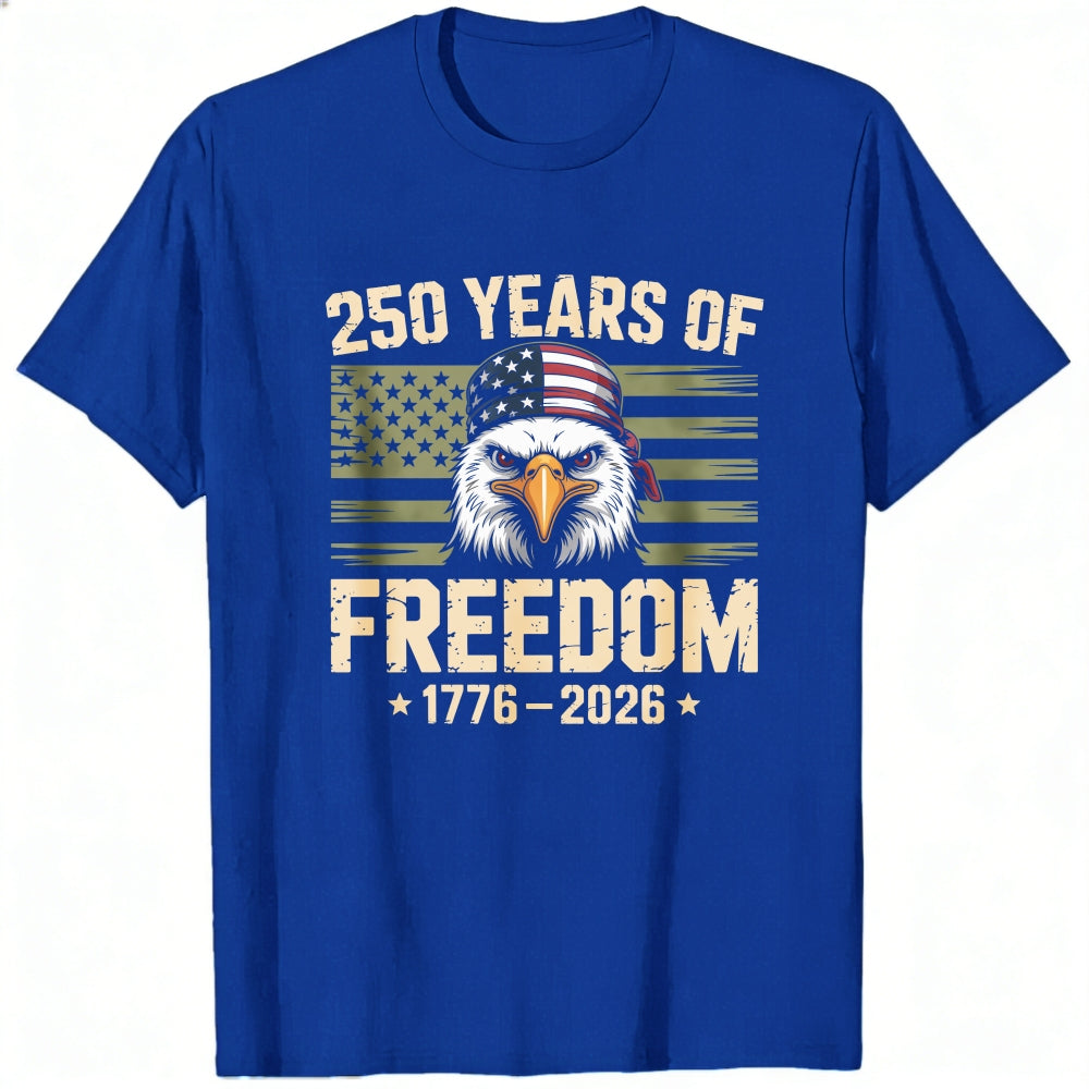 Patriotic Eagle American Flag Classic T-Shirt 250 Years Of Freedom 1776 2026