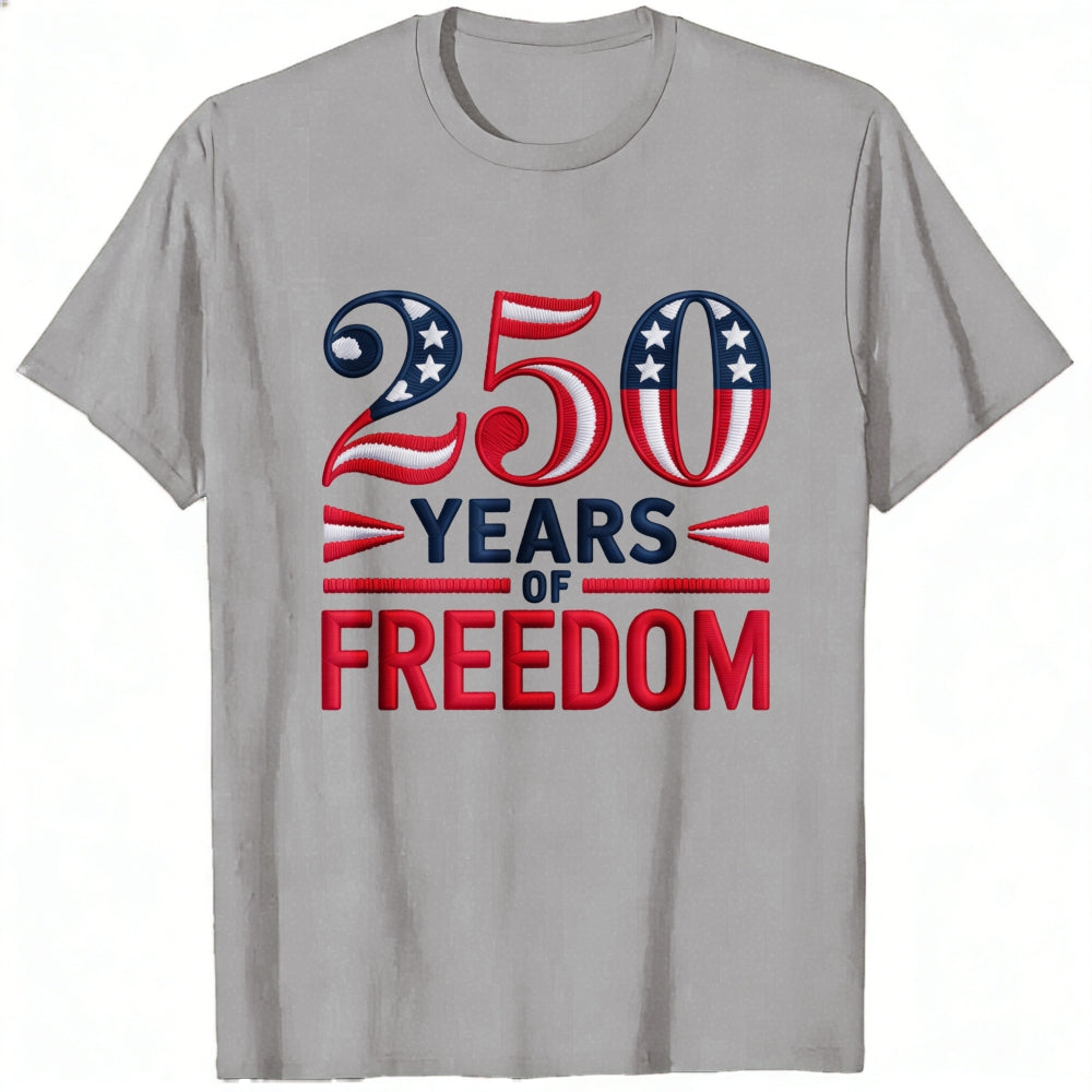 Patriotic American Flag Design Classic T-Shirt 250 Years Of Freedom