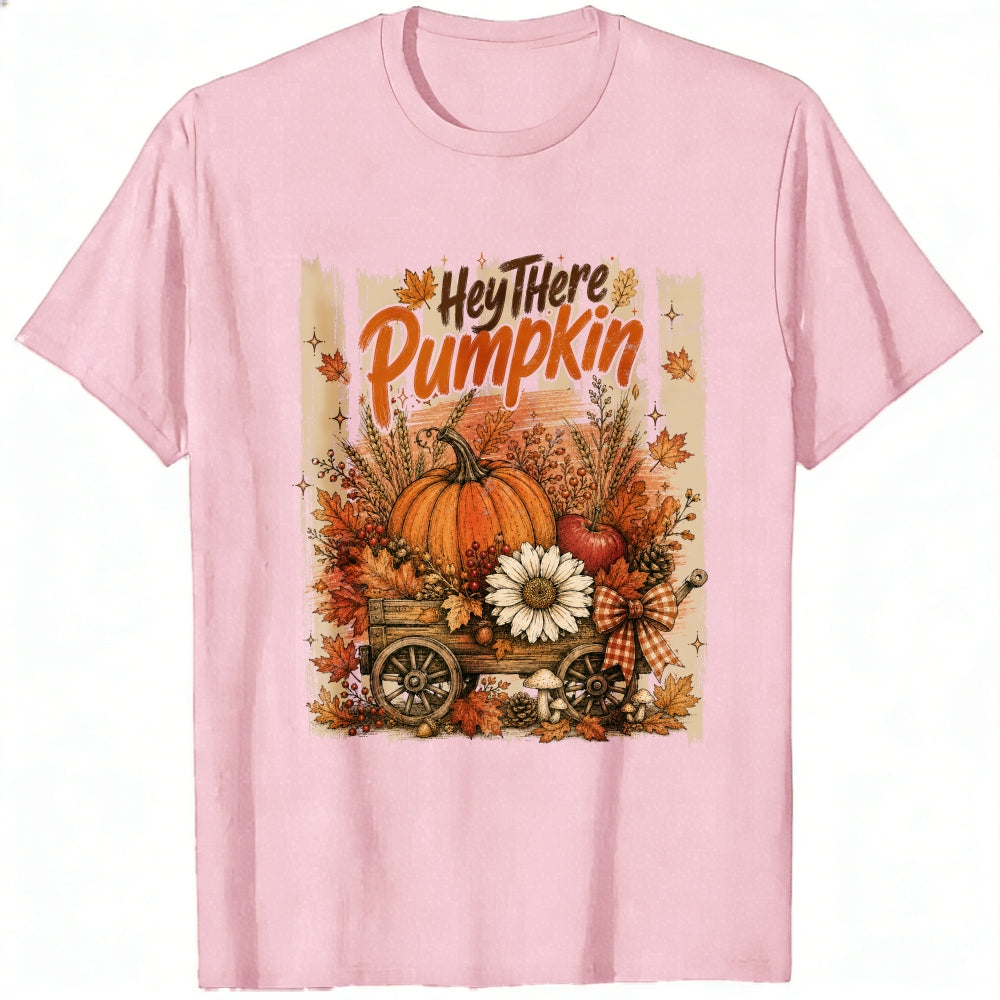 Vintage Autumn Harvest Hey There Pumpkin Classic T-Shirt