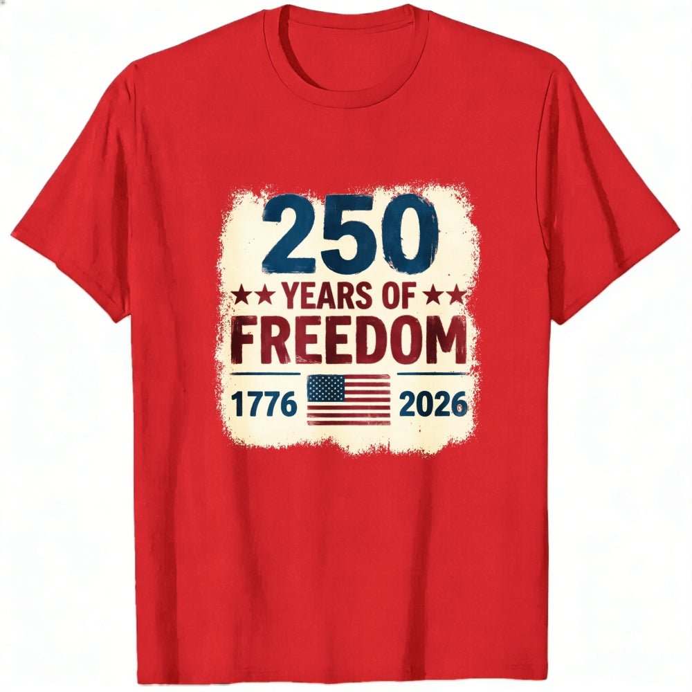 Patriotic American Independence Day 250 Years Of Freedom Classic T-Shirt