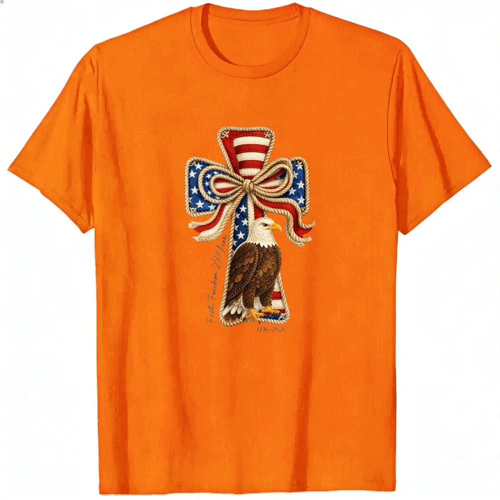 Patriotic Eagle Cross Design Classic T-Shirt