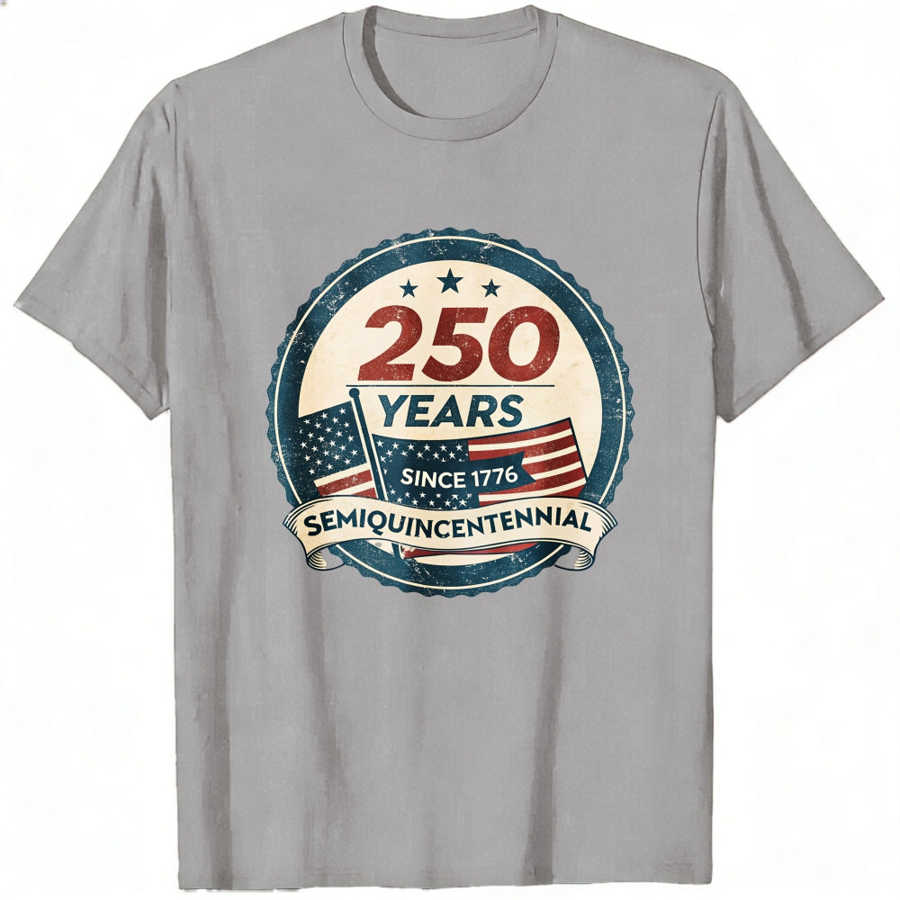 Patriotic American Flag Design Classic T-Shirt 250 Years Since 1776 Semiquincentennial