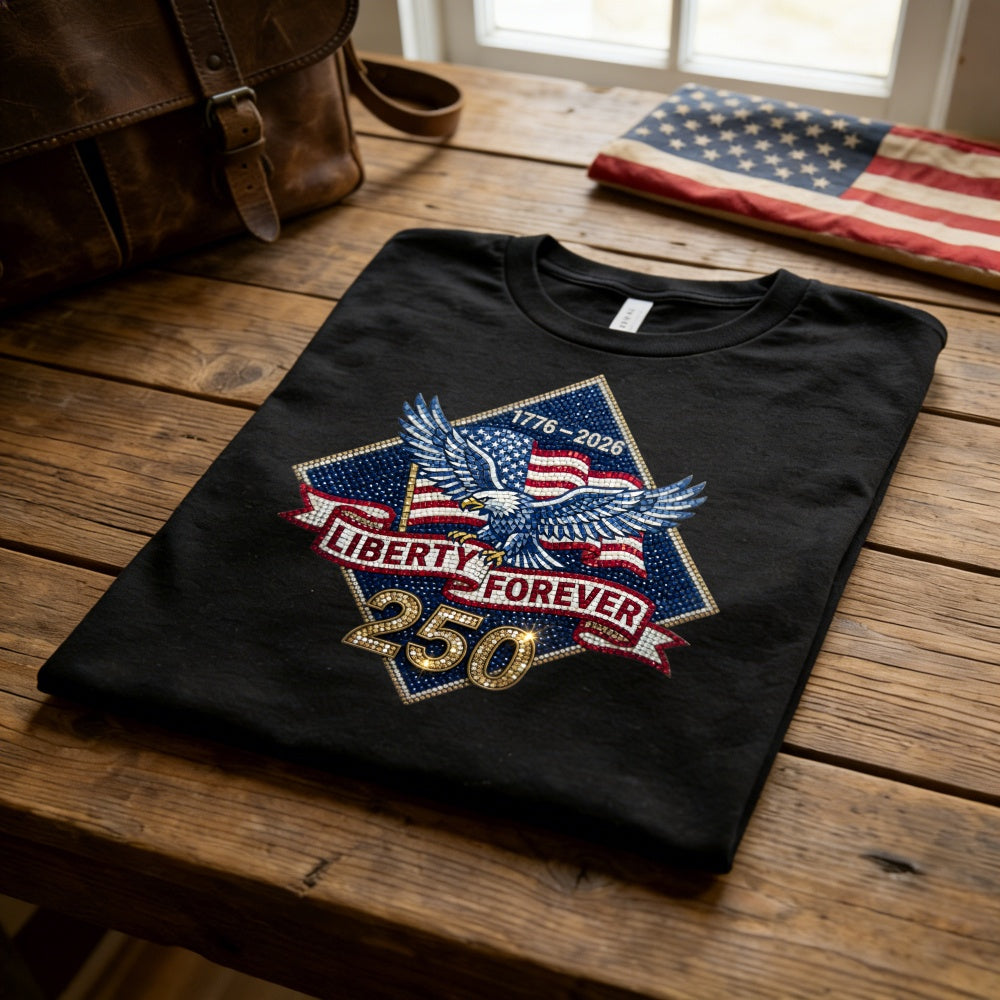 Patriotic Eagle American Flag 1776 2026 Liberty Forever 250 Classic T-Shirt
