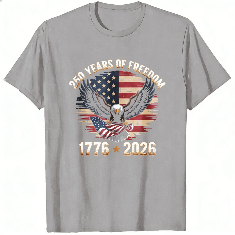 Patriotic Eagle American Flag 250 Years Of Freedom 1776 2026 Classic T-Shirt