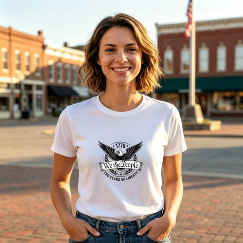 American Eagle Design Classic T-Shirt We The People 1776 250 Years Of Liberty