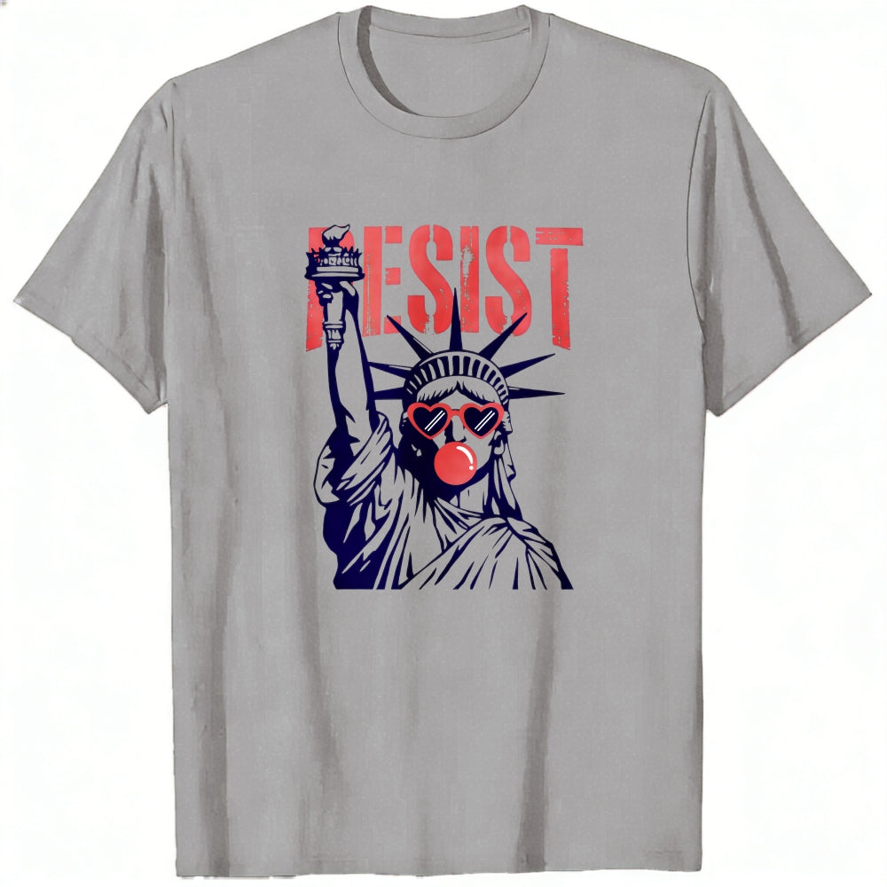Political Statement Classic T-Shirt Resist Statue Of Liberty