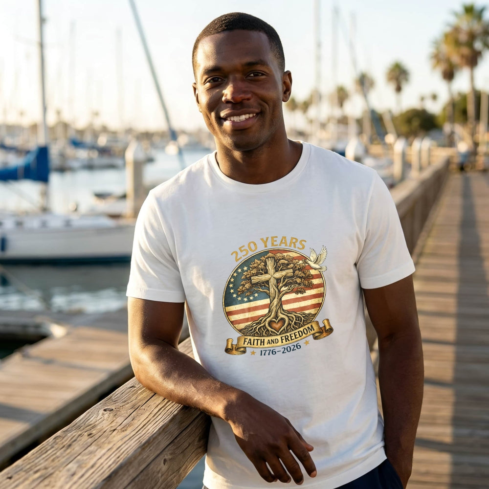American Patriotic Faith And Freedom 250 Years Classic T-Shirt