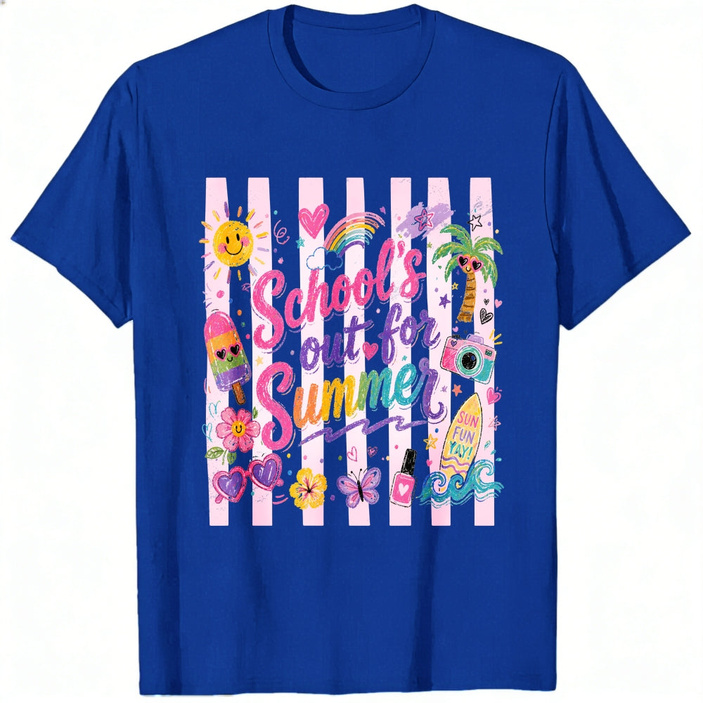 Cute Summer Vibes Classic T-Shirt School's Out For Summer Graphic Tee