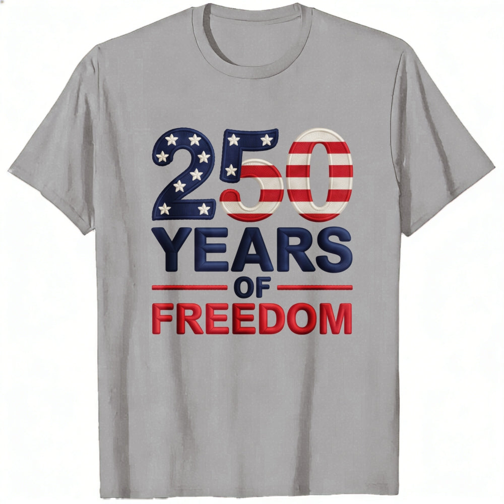 Patriotic American Flag Design Classic T-Shirt 250 Years Of Freedom