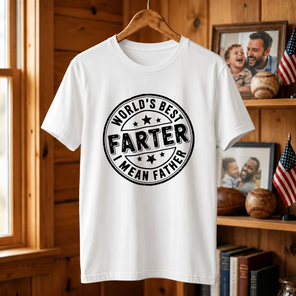 Funny World's Best Farter I Mean Father Classic T-Shirt