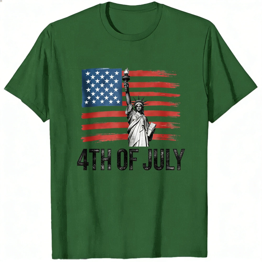 Patriotic American Flag Statue Of Liberty Classic T-Shirt 4th Of July