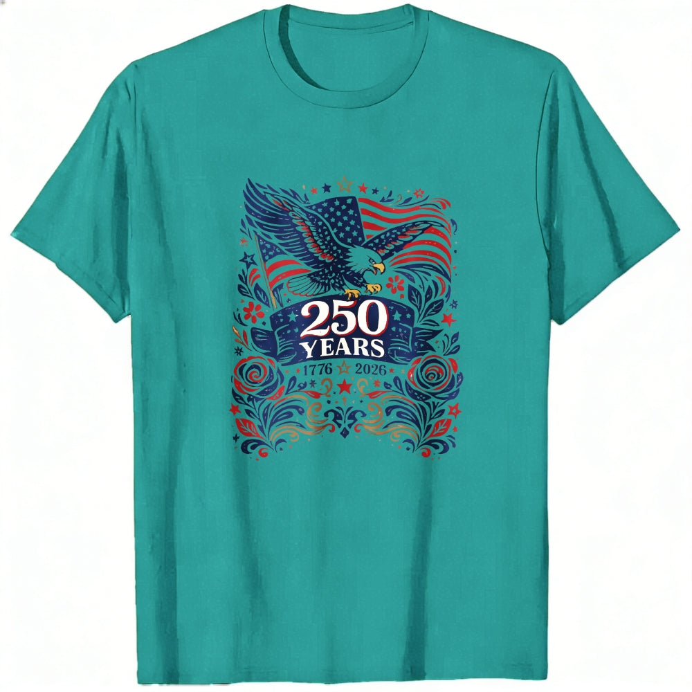 Patriotic American Eagle Design Classic T-Shirt 250 Years 1776 To 2026 Celebration