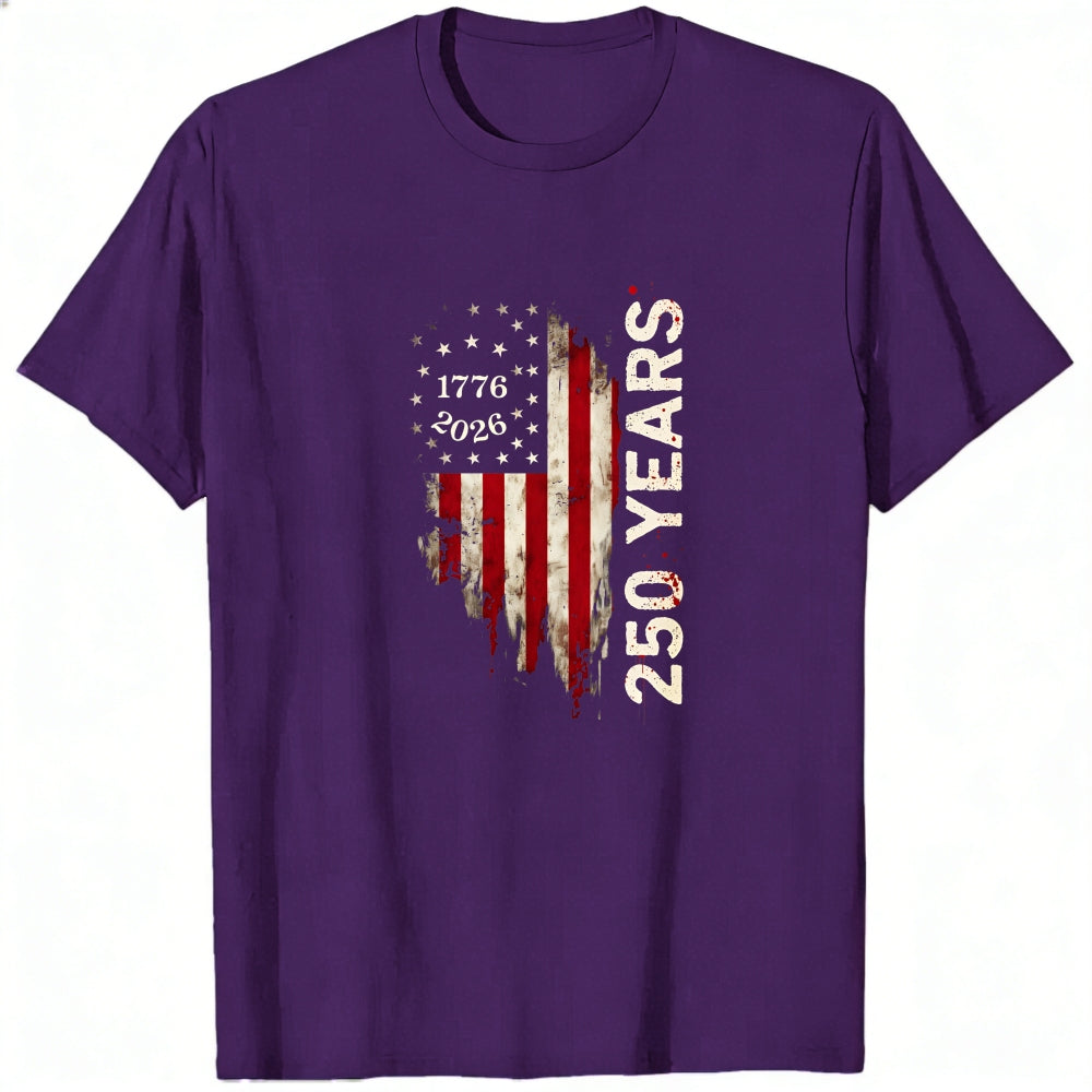 Patriotic American Flag Design Classic T-Shirt 250 Years 1776 2026