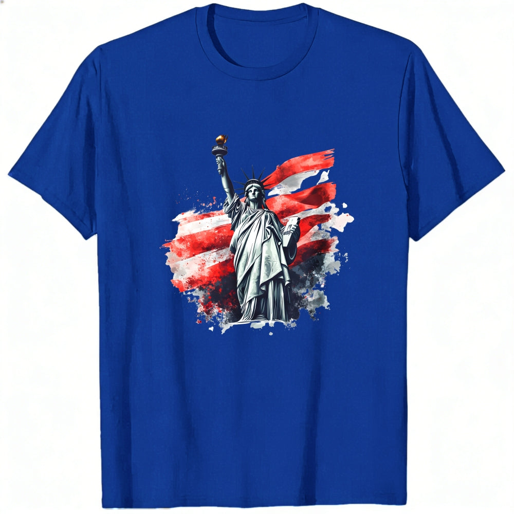 Patriotic American Flag Statue Of Liberty Classic T-Shirt