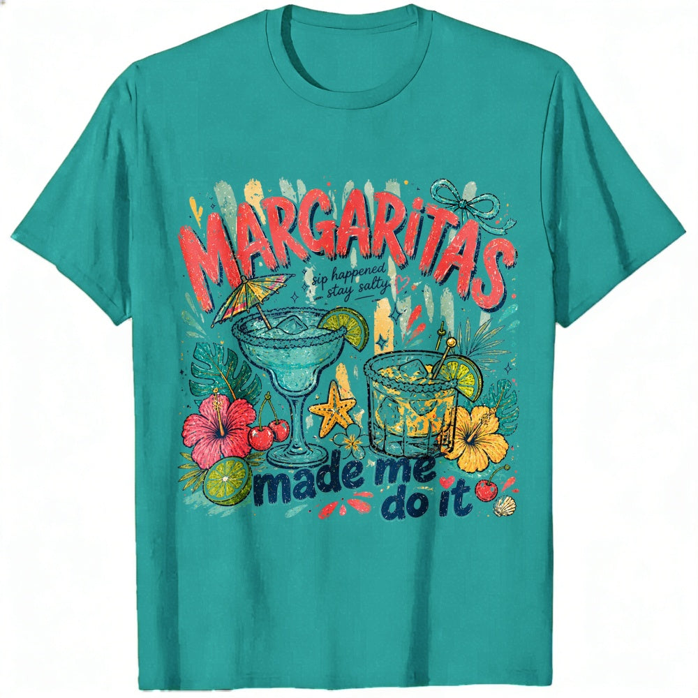 Funny Tropical Margaritas Made Me Do It Classic T-Shirt