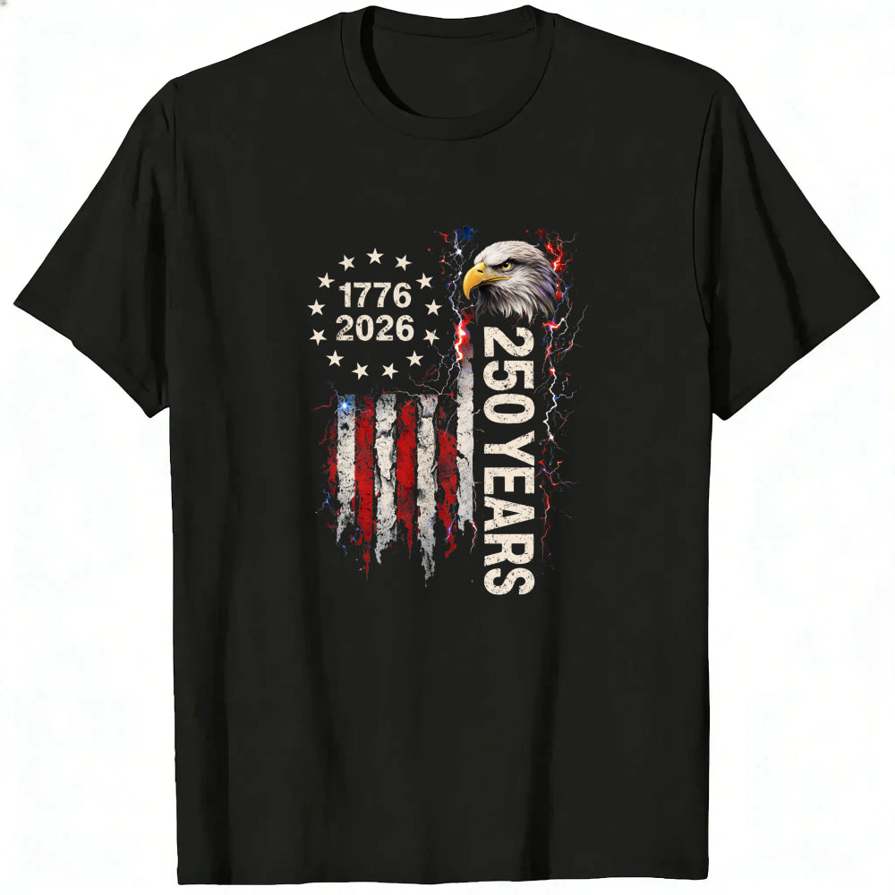 Patriotic American Flag Eagle 1776 2026 250 Years Classic T-Shirt