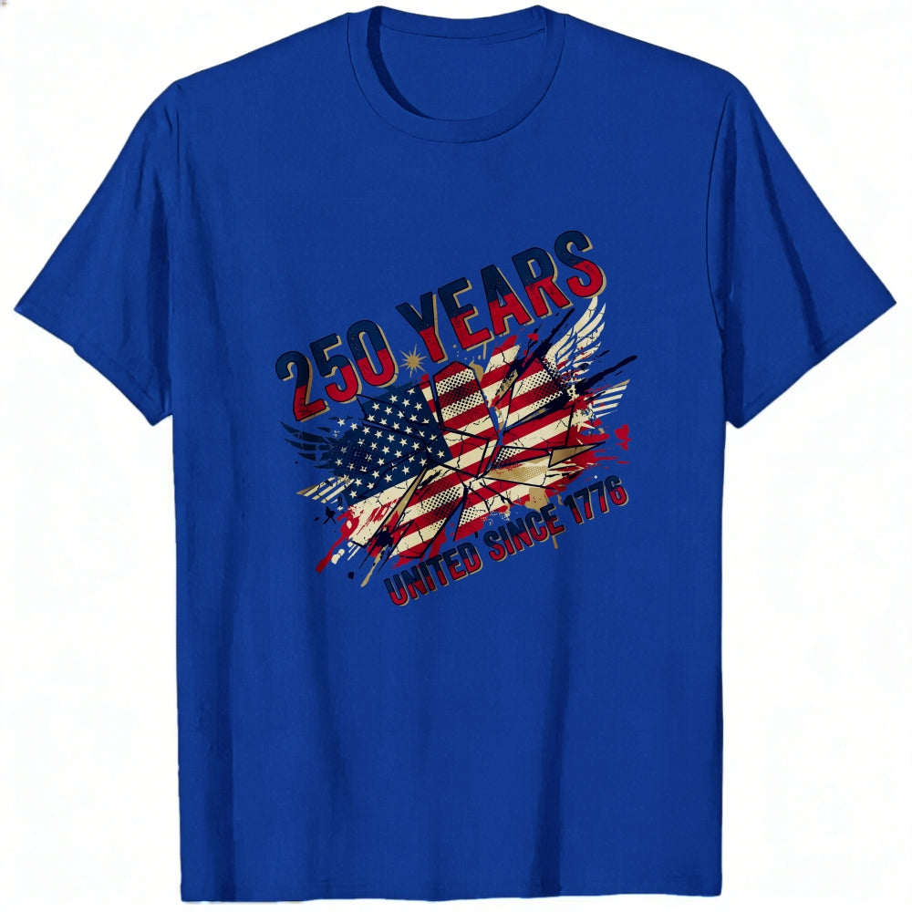 Patriotic American Flag Design Classic T-Shirt 250 Years United Since 1776