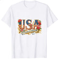 Patriotic Floral Usa 250 Years Of Freedom Classic T-Shirt