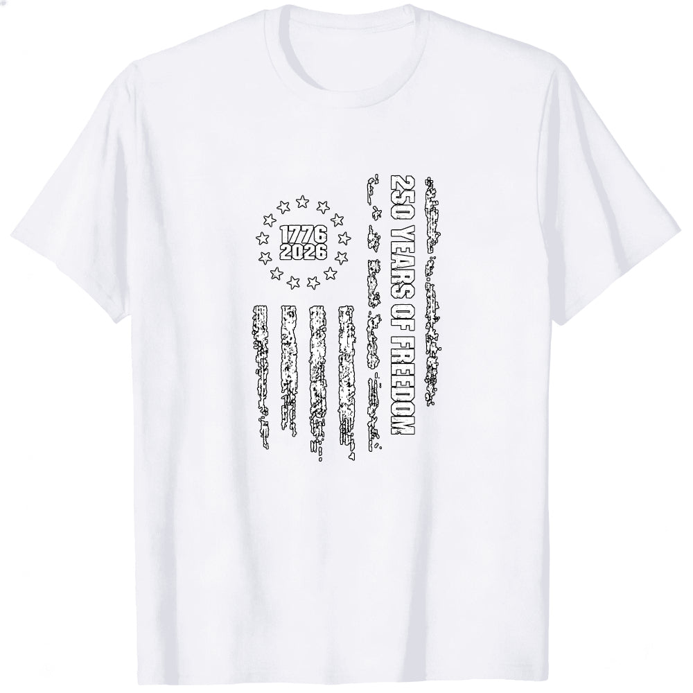 American Flag 1776 2026 250 Years Of Freedom Classic T-Shirt