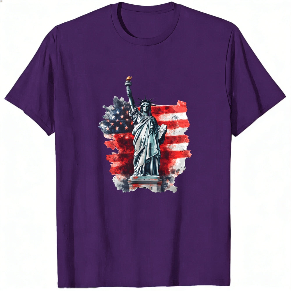 American Flag Statue Of Liberty Classic T-Shirt