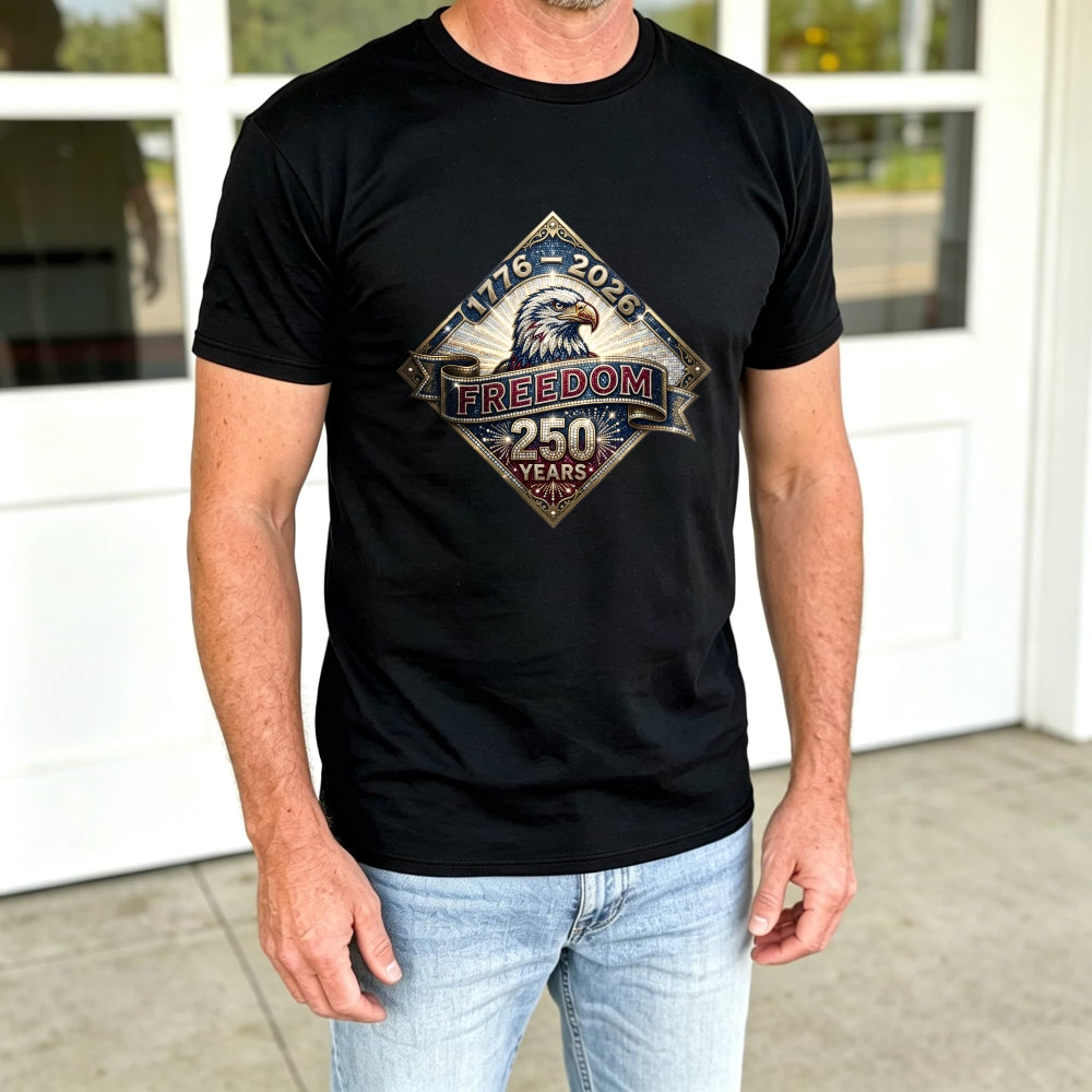 Patriotic Eagle Design Classic T-Shirt Freedom 250 Years 1776 2026
