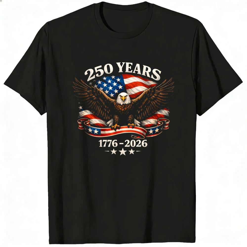 Patriotic Eagle American Flag 250 Years 1776 2026 Classic T-Shirt
