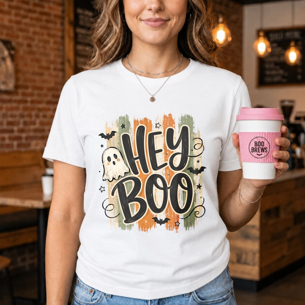 Halloween Funny Hey Boo Ghost Classic T-Shirt