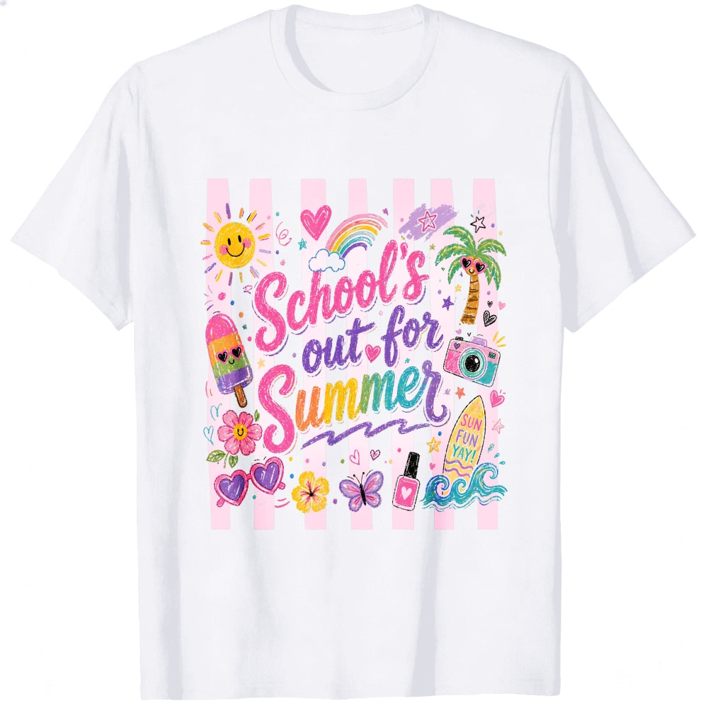 Cute Summer Vibes Classic T-Shirt School's Out For Summer Graphic Tee